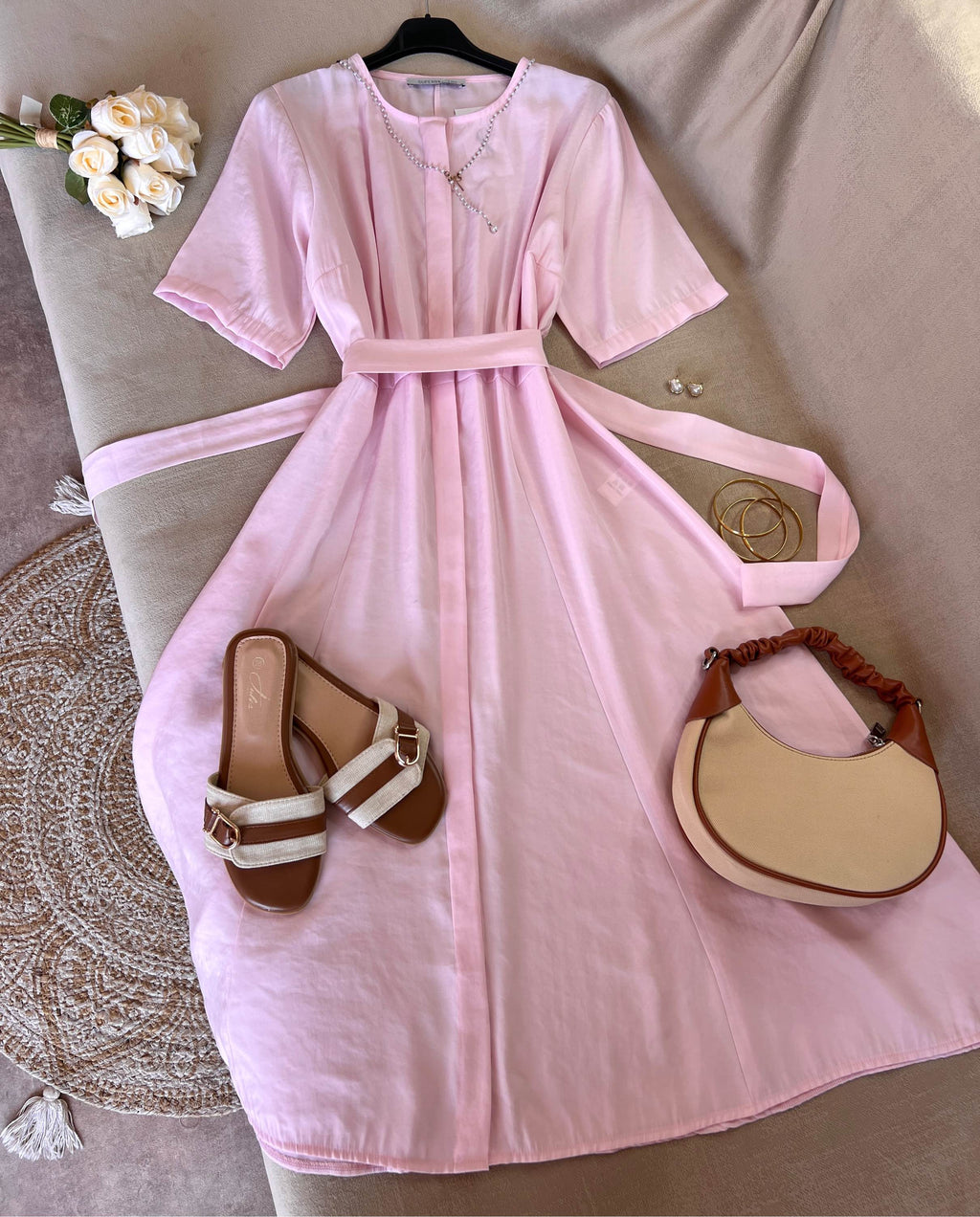 Robe avec ceinture